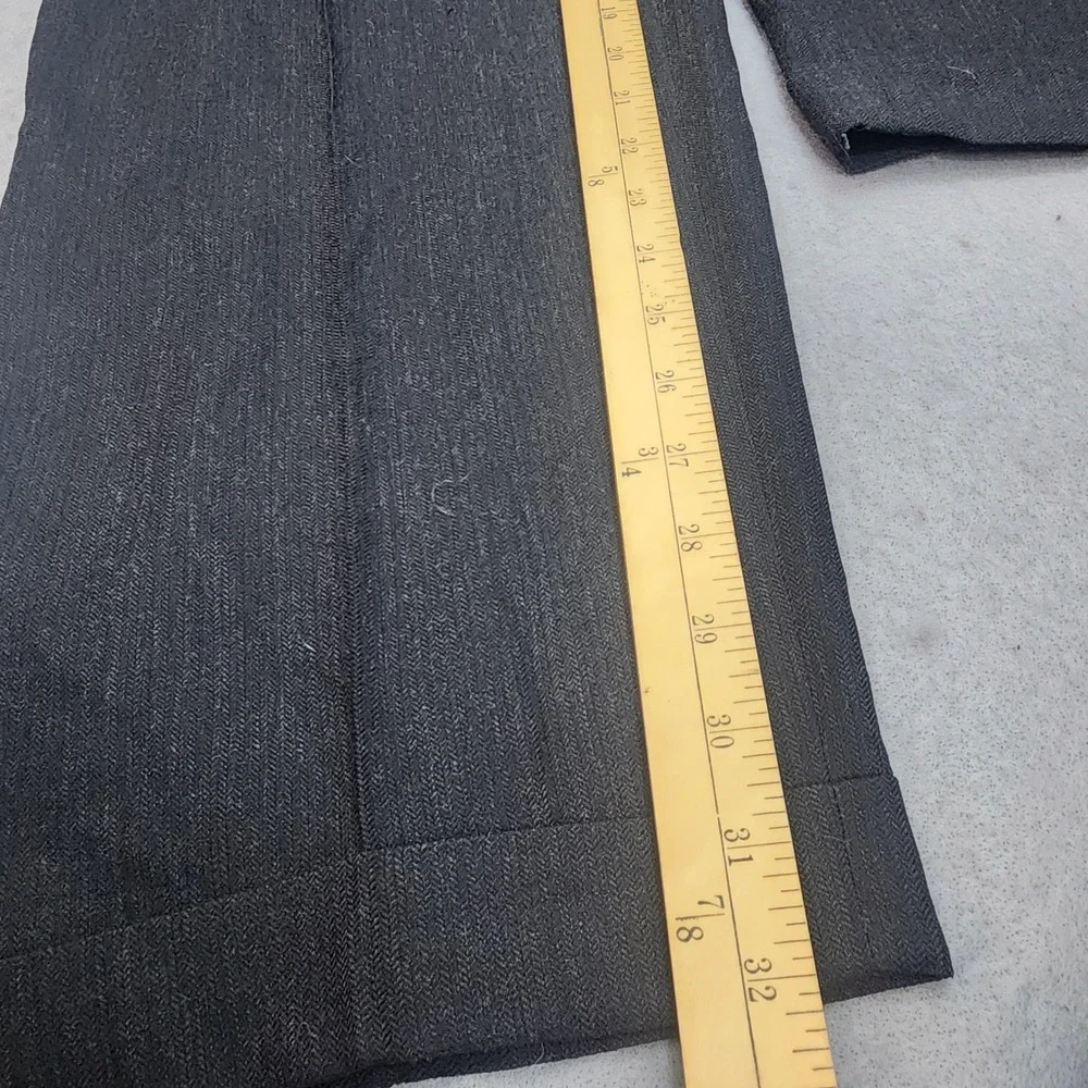 Banana Republic Dress Pants Charcoal Wool Pleated Made in Italy Mens 38L
